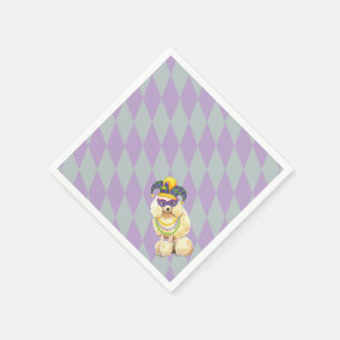 Servilleta De Papel Mardi Gras Miniatura Poodle