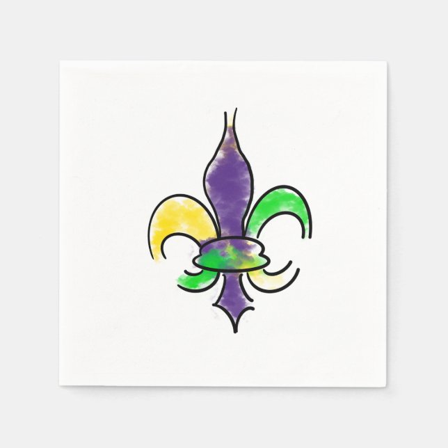 Servilleta De Papel Mardi Gras Napkin (Anverso)