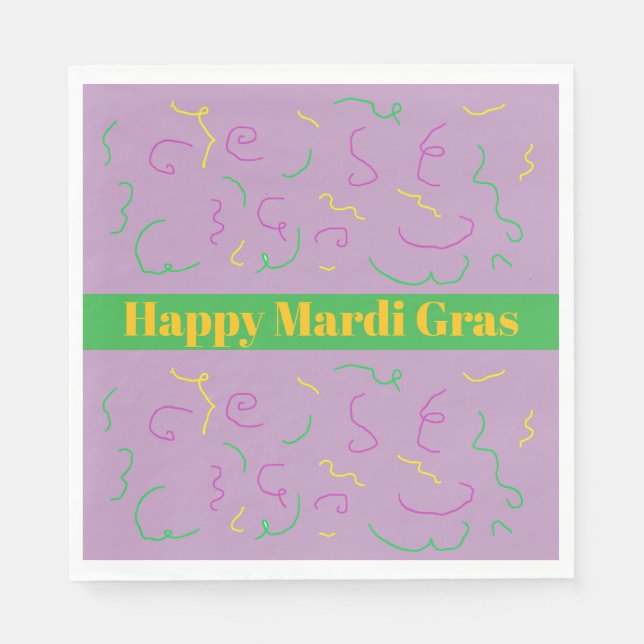 Servilleta De Papel Mardi Gras Napkins (Anverso)