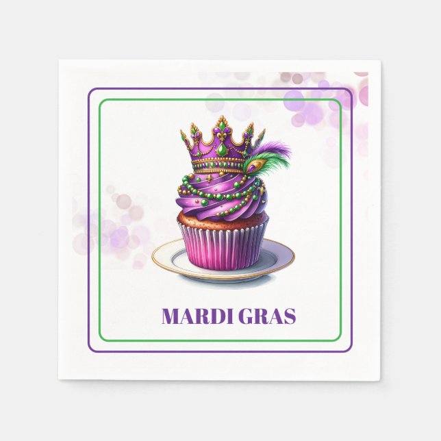 Servilleta De Papel Mardi Gras Paper Napkins (Anverso)