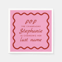 Marea ancha rosa y rojo pop el champán