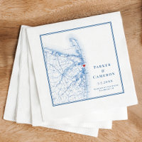 Marea brillante mapa de Nueva Jersey elegante boda