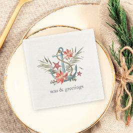 Servilleta De Papel Mares y saludos | Navidades náuticos