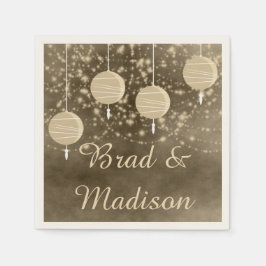 Servilleta De Papel Marfil Lanterns