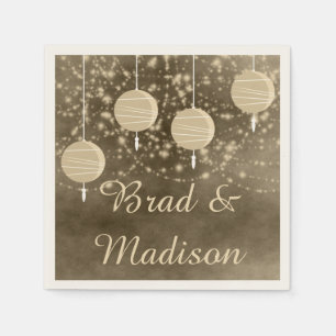 Servilleta De Papel Marfil Lanterns