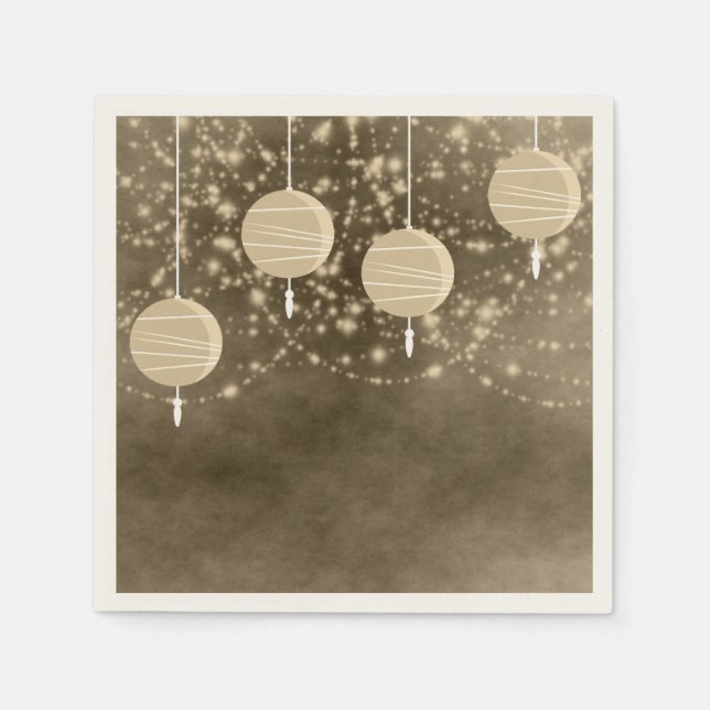 Servilleta De Papel Marfil Lanterns (Anverso)