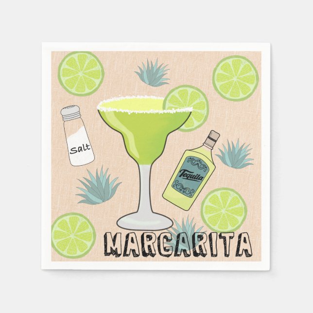 Servilleta De Papel Margarita Cocktail (Anverso)
