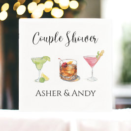 Servilleta De Papel Margarita Viejas Parejas de Novias Cosmo de Moda