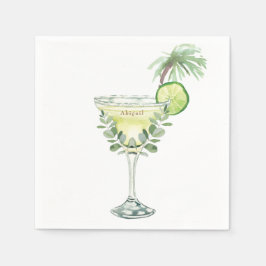 Servilleta De Papel Margaritas Tropical Shower