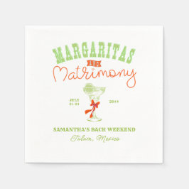Servilleta De Papel Margaritas y Matrimonio Tulum Despedida de Soltera