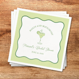 Servilleta De Papel "Margs & Matrimonia" Lime Margarita Bridal Shower