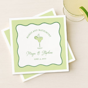 Servilleta De Papel "Margs & Matrimonio" Simple Margarita de Lima Nupc
