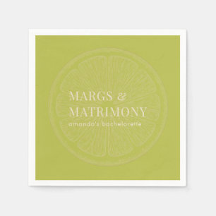 Servilleta De Papel Margs & Matrimony Fiesta de Despedida de Soltera V