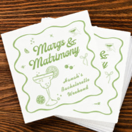 Servilleta De Papel Margs y Matrimonio Despedida de Soltera