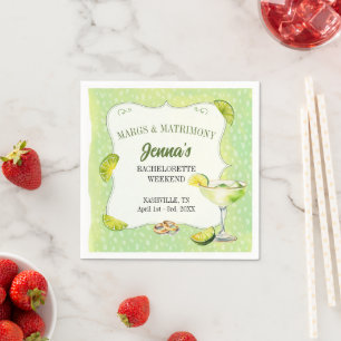 Servilleta De Papel Margs y Matrimonio Despedida de Soltera