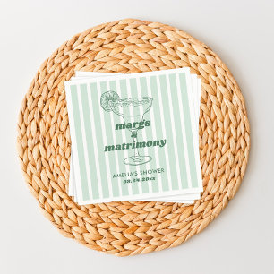 Servilleta De Papel Margs y Matrimonio Retro Despedida de Soltera Fies