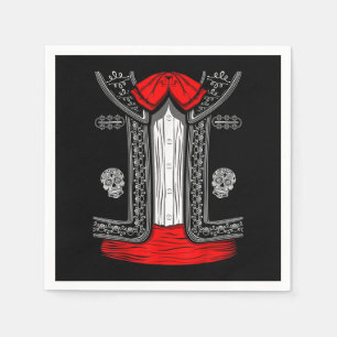 Servilleta De Papel Mariachi Charro Mexicano Cinco de Mayo