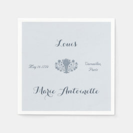 Servilleta De Papel Marie Antoinette Boda Rococo Dusty Blue