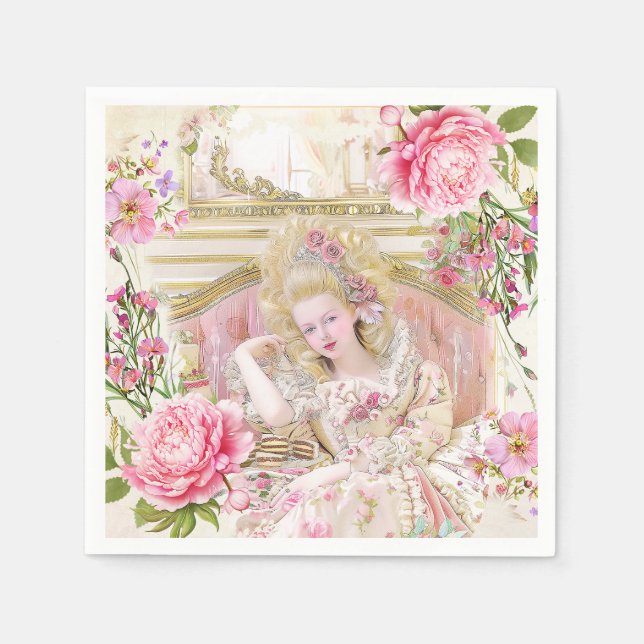 Servilleta De Papel Marie Antoinette let them eat cake (Anverso)