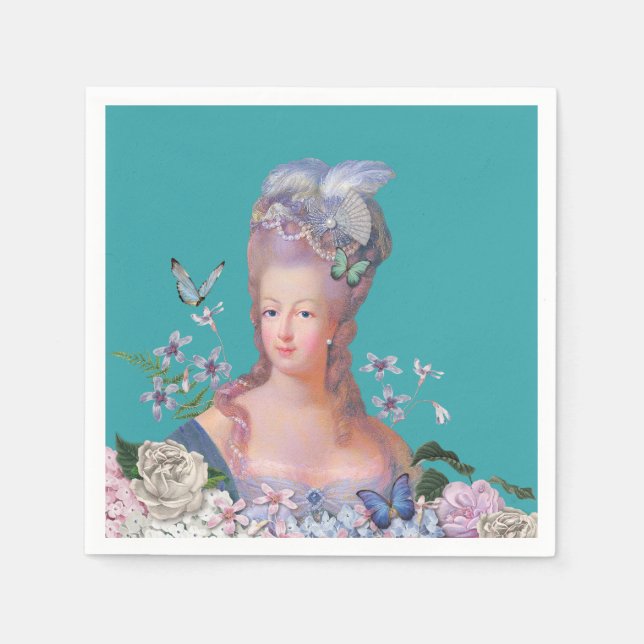 Servilleta De Papel Marie Antoinette Lets Come Cake Cumpleaños (Anverso)