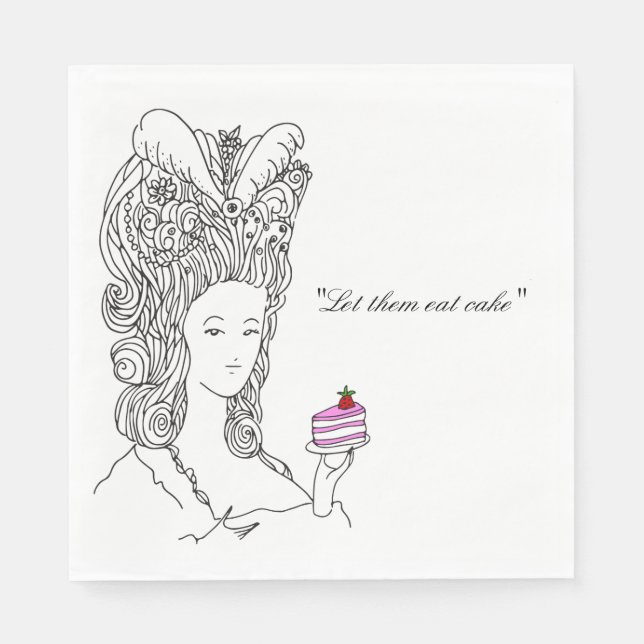 Servilleta De Papel Marie Antoinette Napkin (Anverso)