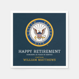 Servilleta De Papel Marina de Estados Unidos | Emblema naval | Jubilac