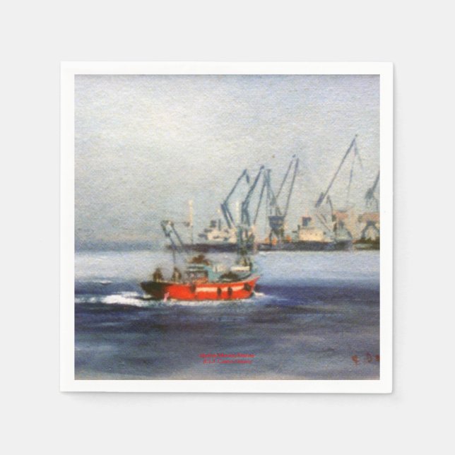 Servilleta De Papel Marina/Mariña/Marine (Anverso)