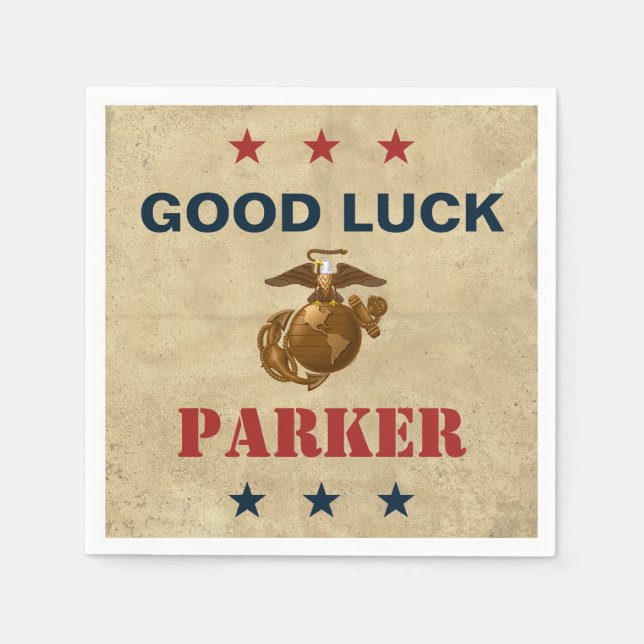 Servilleta De Papel Marines de Estados Unidos | Sello 1 del cuerpo mar (Anverso)