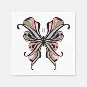Servilleta De Papel Mariposa abierta