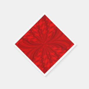 Servilleta De Papel Mariposa abstracta, NAPKINS FIESTA DE PAPEL ROJO
