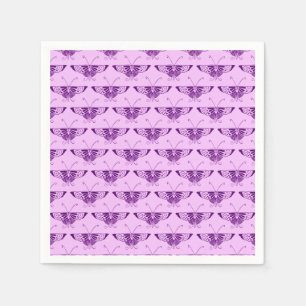 Servilleta De Papel Mariposa Art Déco estilizada - púrpura y orquídea