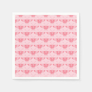 Servilleta De Papel Mariposa Art Déco estilizada - rosa coral