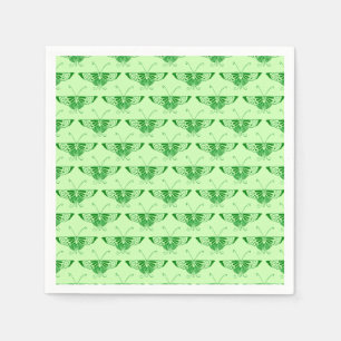 Servilleta De Papel Mariposa Art Déco estilizada - verde esmeralda