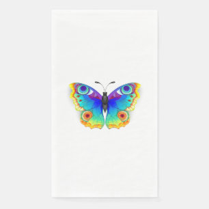 Servilleta De Papel Mariposa de ojo de pavo real arcoíris