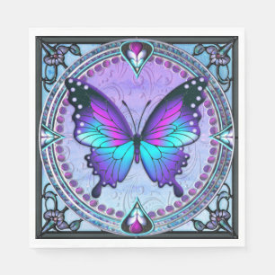 Servilleta De Papel Mariposa de sublimación con fondo
