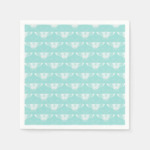 Servilleta De Papel Mariposa Deco estilizada - azul hielo