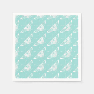 Servilleta De Papel Mariposa Deco estilizada - azul hielo