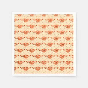 Servilleta De Papel Mariposa Deco estilizada - naranja mandarina