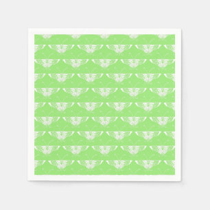 Servilleta De Papel Mariposa Deco estilizada - verde lima