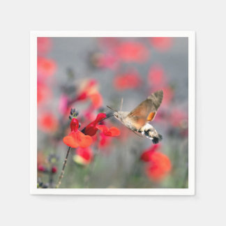 Servilleta De Papel Mariposa esfinge colibrí
