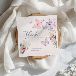 Servilleta De Papel Mariposa Flor Silvestre Gracias 