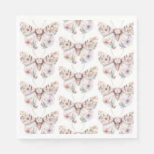 Servilleta De Papel Mariposa Floral Boho