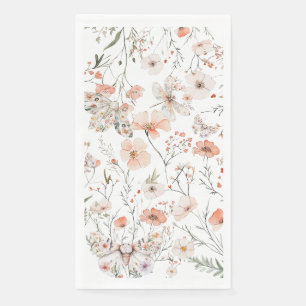 Servilleta De Papel Mariposa Floral Boho