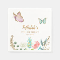 Mariposa Jardín Chica Fiesta de Cumpleaños