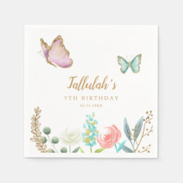 Servilleta De Papel Mariposa Jardín Chica Fiesta de Cumpleaños