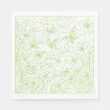 Mariposa Jardín Verde