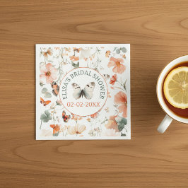 Servilleta De Papel Mariposa Meadow Watercolor PERSONALIZADO Bridal Sh
