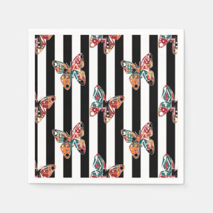 Servilleta De Papel Mariposa multicolor