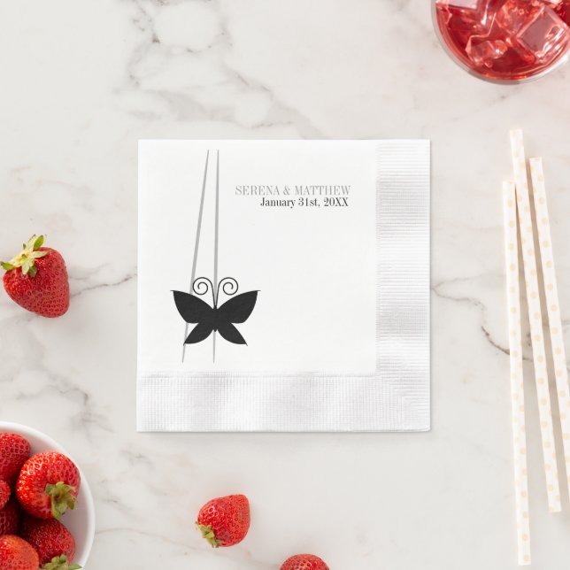 Servilleta De Papel Mariposa negra (In situ)