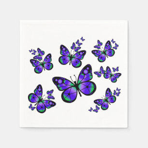 Servilleta De Papel Mariposa púrpura